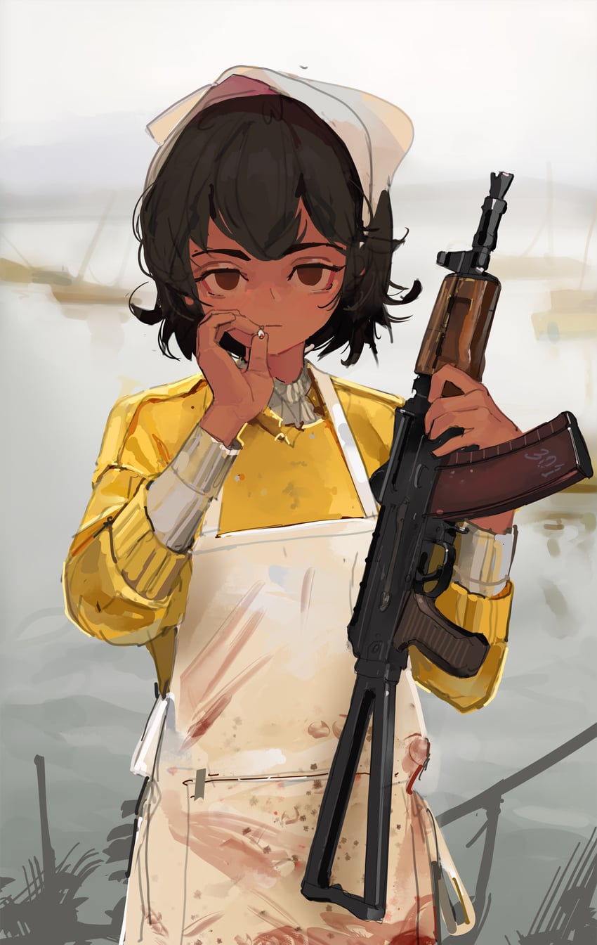 butcher (original and 1 more) drawn by polilla