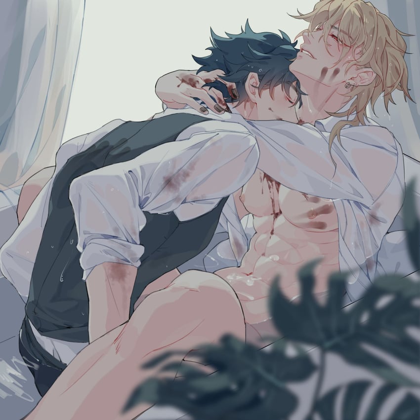 dio brando and jonathan joestar (jojo no kimyou na bouken and 1 more) drawn by ibex