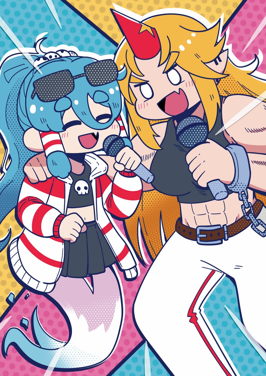 hoshiguma yuugi and miyadeguchi mizuchi (touhou) drawn by ray_u