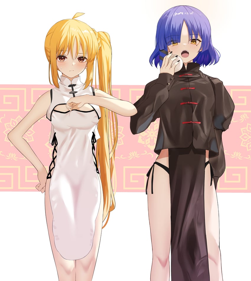 ijichi nijika and yamada ryo (bocchi the rock!) drawn by bureoeve