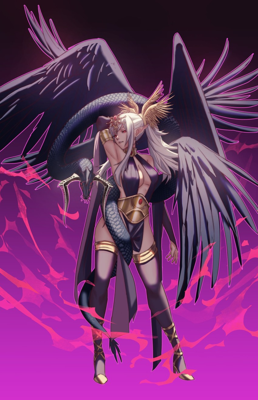 tiki and grima (fire emblem and 1 more) drawn by pomelomelon