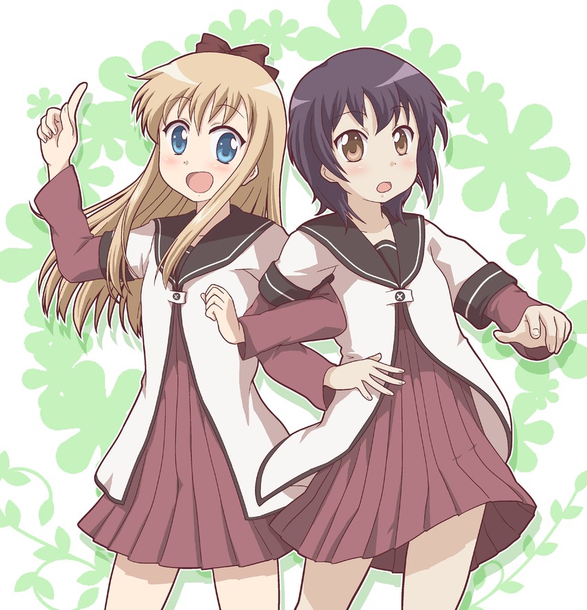 toshinou kyouko and funami yui (yuruyuri) drawn by ki_(adotadot)