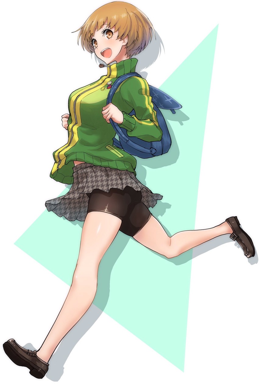 satonaka chie (persona and 1 more) drawn by kurosususu