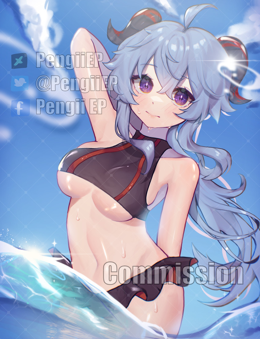 ganyu (genshin impact) drawn by pengiiep