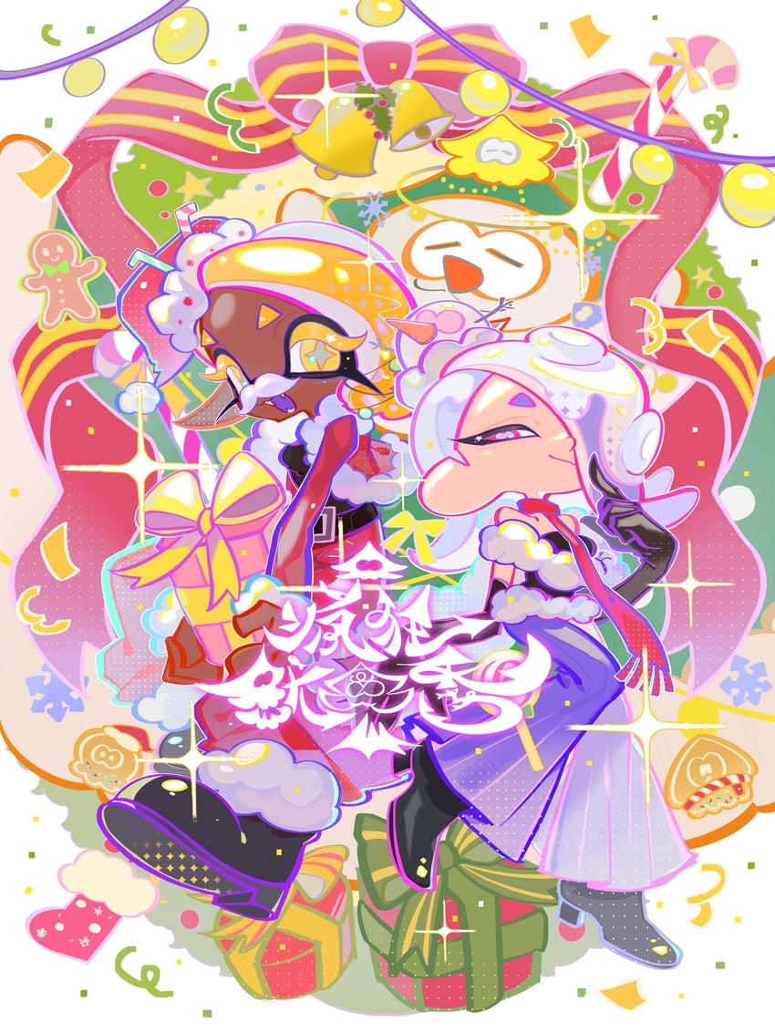 shiver, frye, and big man (splatoon and 1 more) drawn by xiaoyunatie