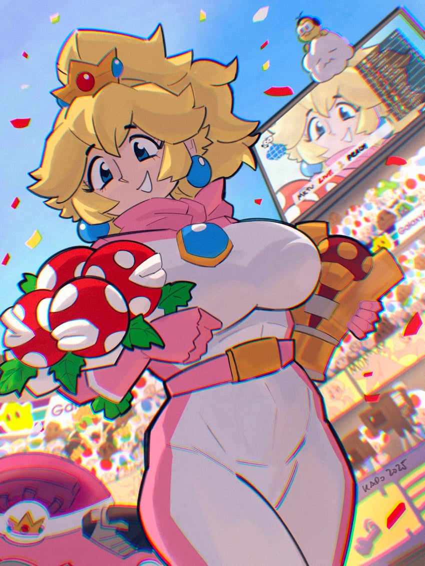 princess peach, luigi, bowser, luma, piranha plant, and 7 more (mario and 2 more) drawn by kap.o