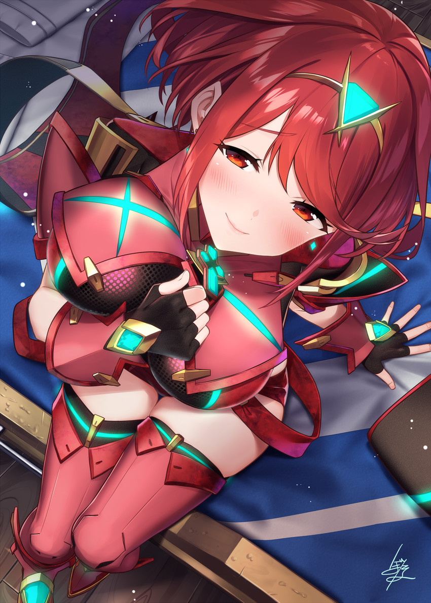 pyra (xenoblade chronicles and 1 more) drawn by baffu