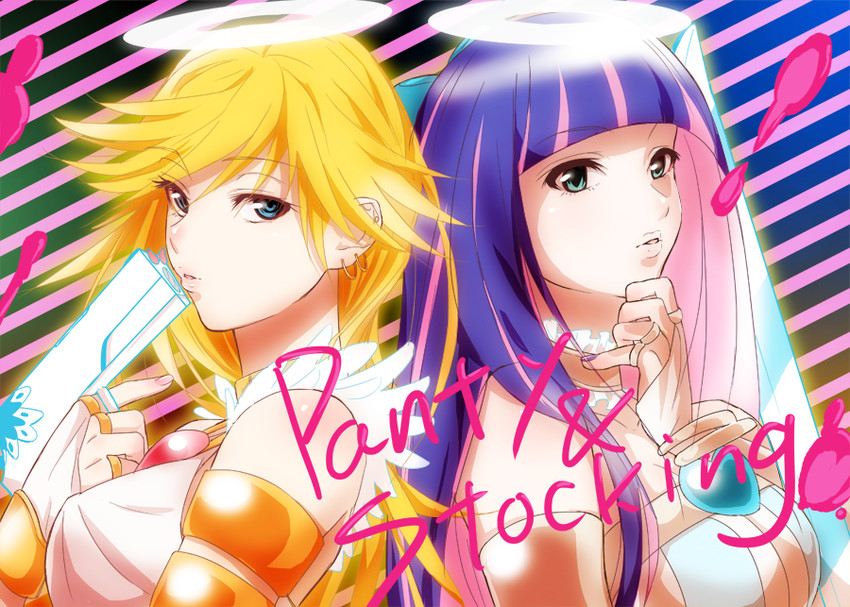 stocking and panty (panty & stocking with garterbelt) drawn by kashiyado
