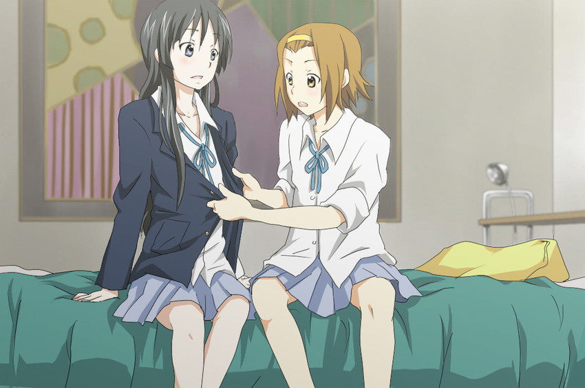 akiyama mio and tainaka ritsu (k-on!) drawn by shakeda_mamoshirou