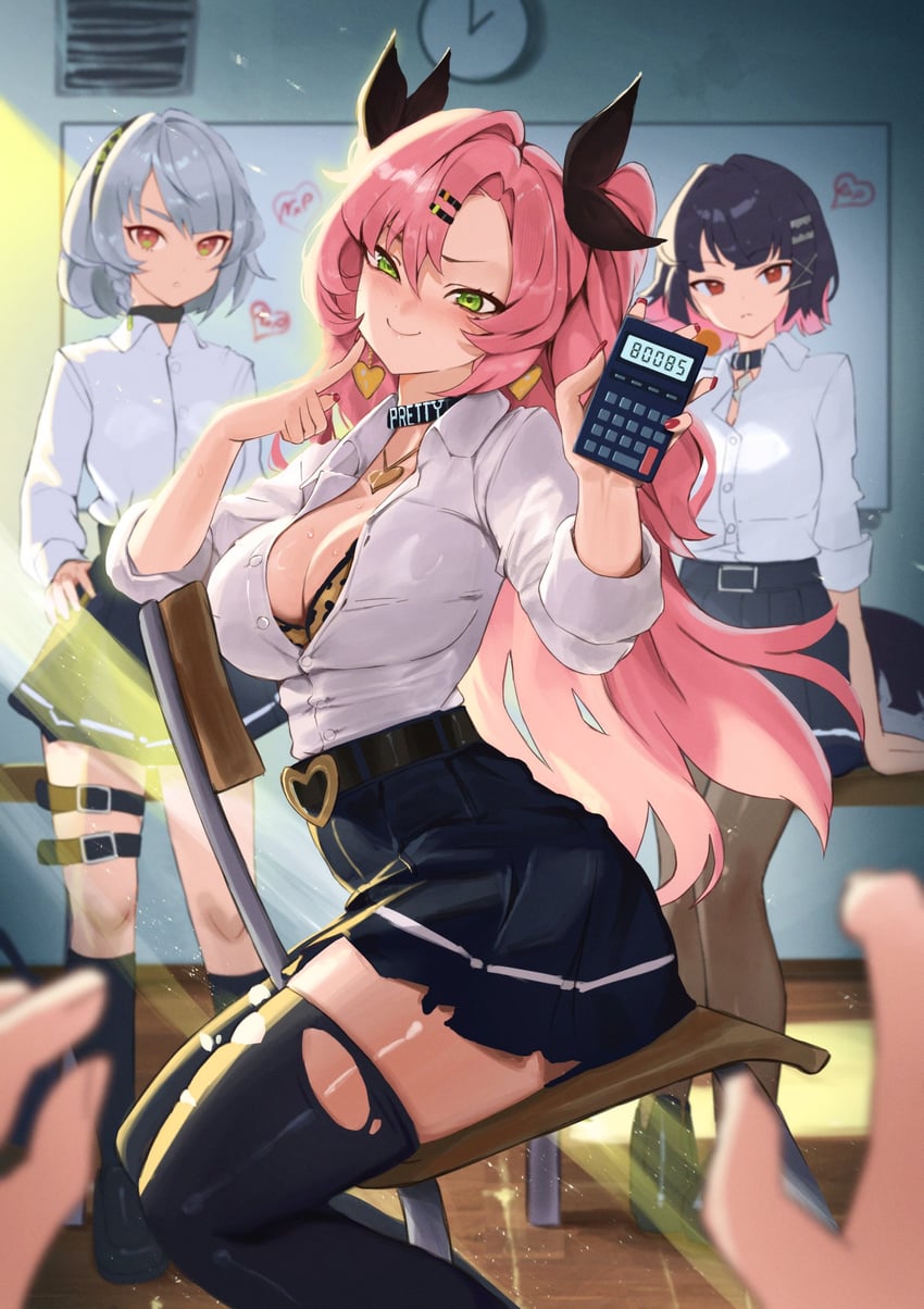 ellen joe, nicole demara, and anby demara (zenless zone zero) drawn by hirosenpai