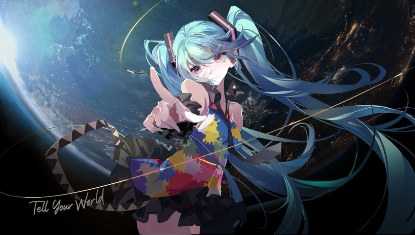 hatsune miku (vocaloid and 1 more) drawn by soungruan_mian_mao