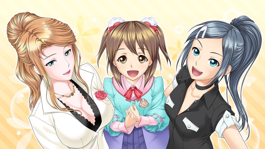 asagiri mashiro, nakano saki, and saionji hatsuki (tottemo e mahjong plus)