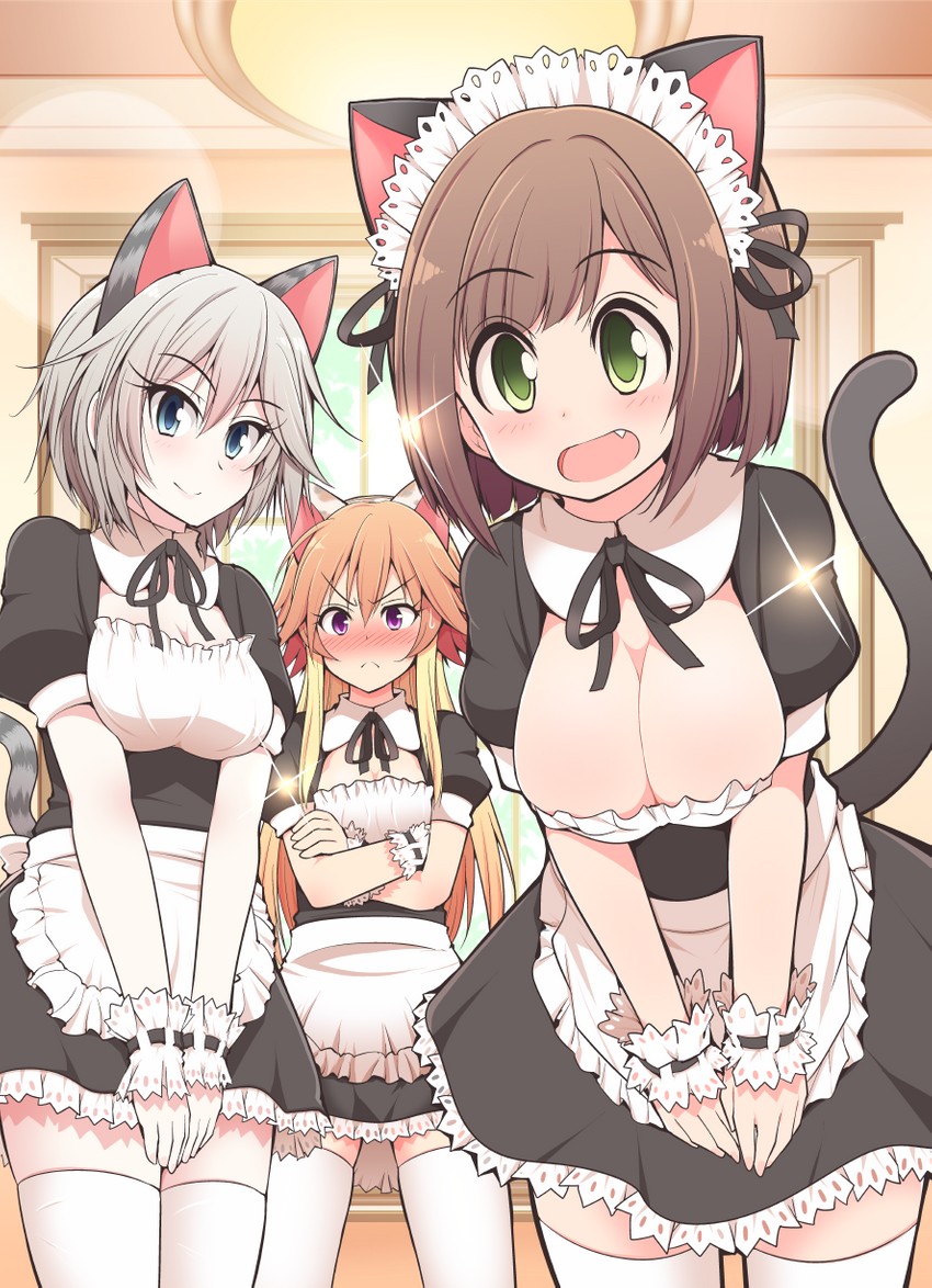 anastasia, maekawa miku, and ninomiya asuka (idolmaster and 2 more) drawn by serebi_ryousangata
