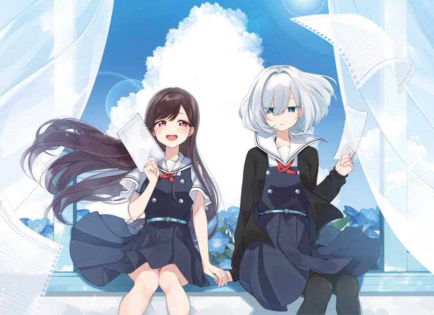 hoshikawa shizuku and asaka kaori (kimi to tsuzuru utakata) drawn by yuama