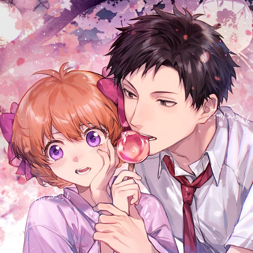 sakura chiyo and nozaki umetarou (gekkan shoujo nozaki-kun) drawn by xuchuan