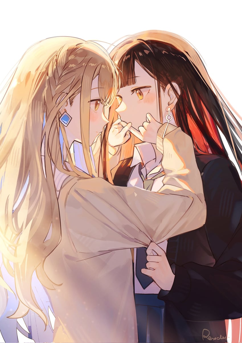 shiraishi an and azusawa kohane (project sekai) drawn by jingzhaowhale