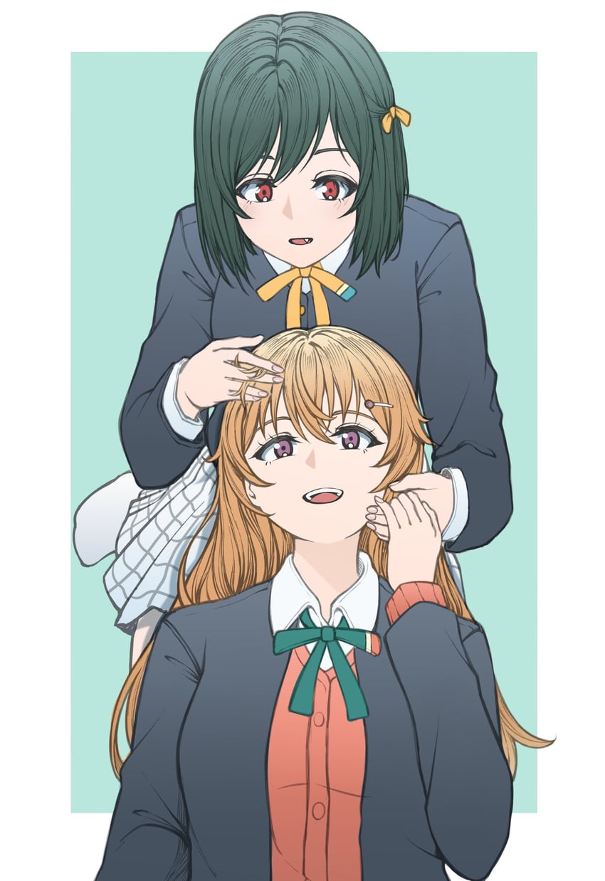 konoe kanata and mifune shioriko (love live! and 1 more) drawn by mayo_e