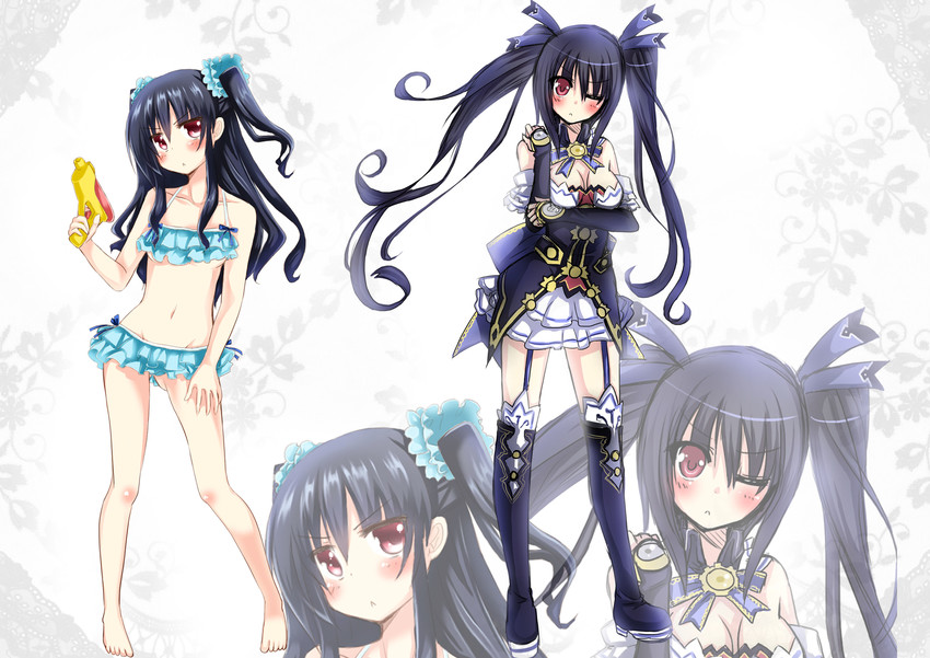 noire and uni (neptune) drawn by zero-theme