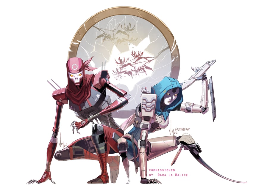 ash, revenant, classic revenant, and ash's rat (apex legends) drawn by vontvirus