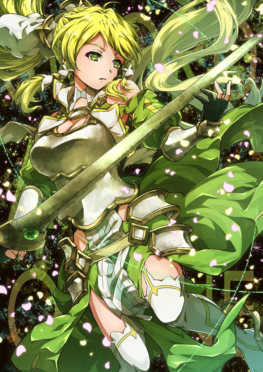 leafa (sword art online and 2 more) drawn by oboro_neko