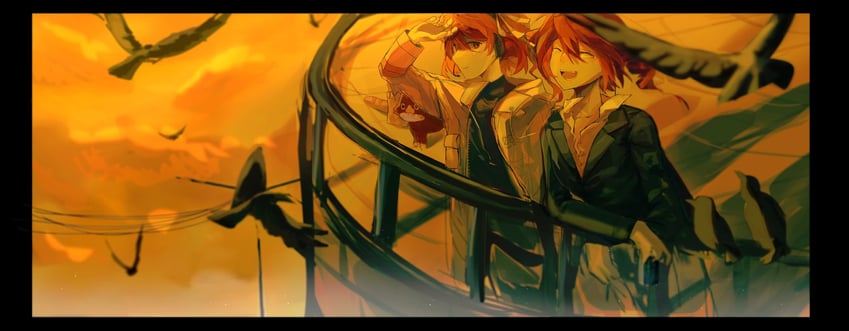 kasane teto and adachi rei (utau and 1 more) drawn by corner_(shijiefeiwu)