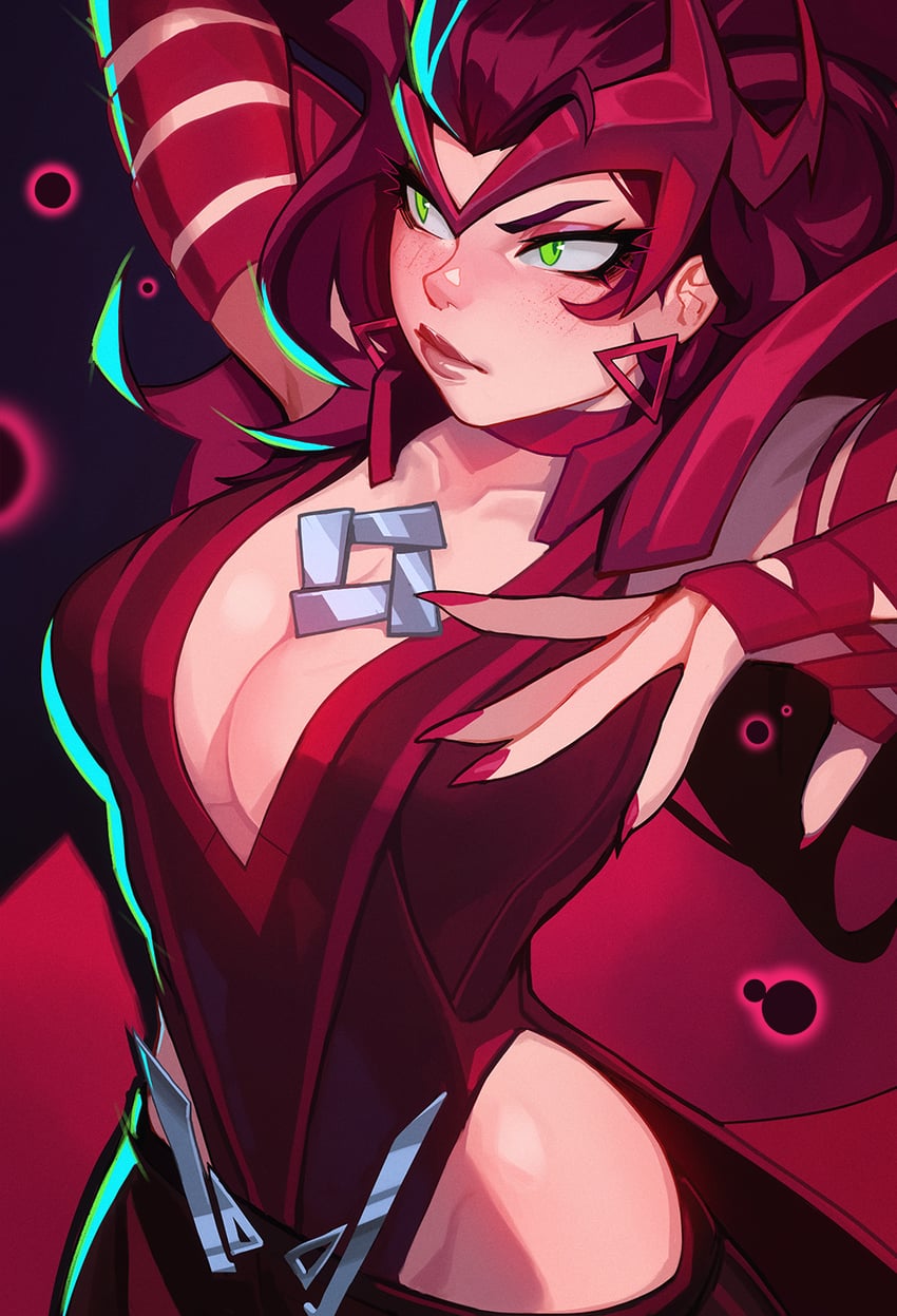 scarlet witch (marvel and 1 more) drawn by qtori