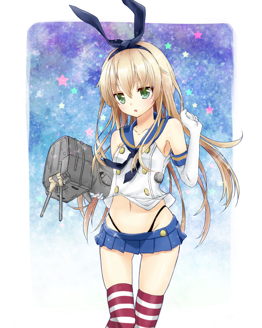 shimakaze and rensouhou-chan (kantai collection) drawn by minamoto_mamechichi