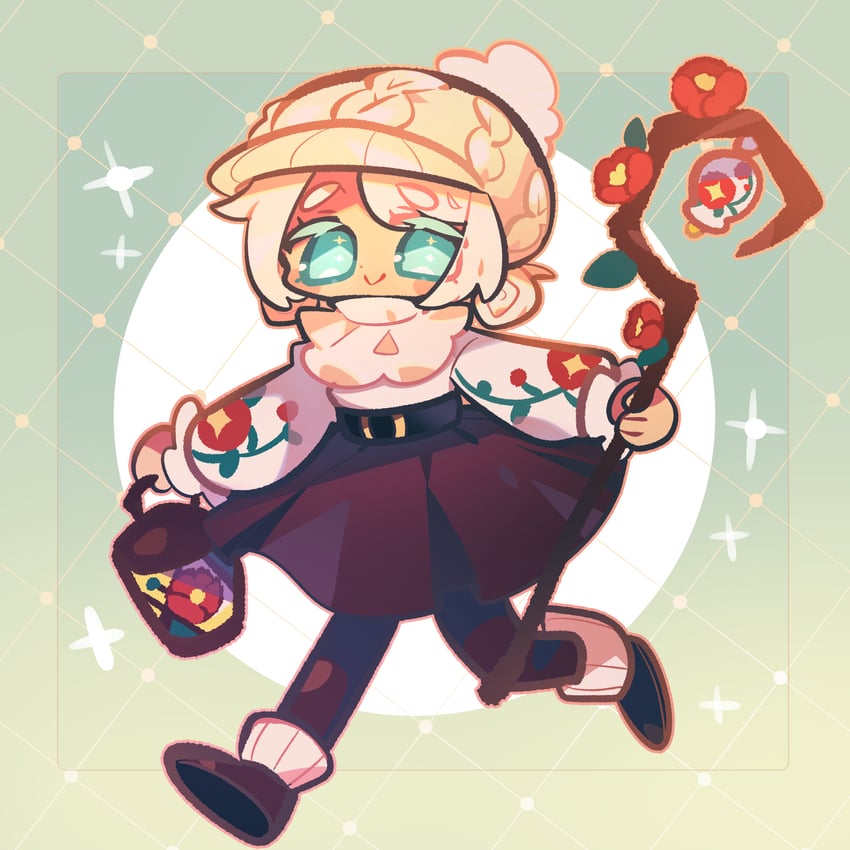 cotton cookie (cookie run and 1 more) drawn by omoyu_(nakyu715)