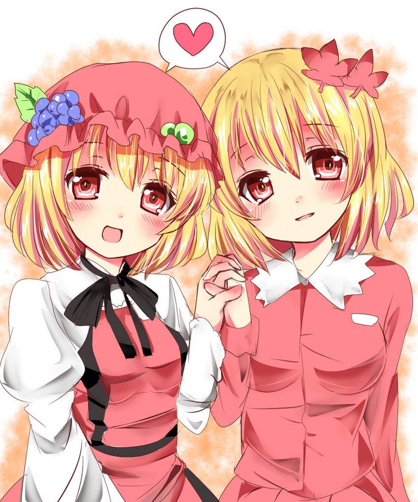 aki minoriko and aki shizuha (touhou) drawn by ramudia_(lamyun) and yamaneko_(white_collar46)