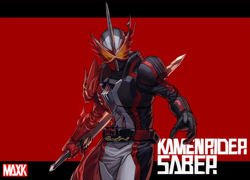kamen rider saber (kamen rider and 1 more) drawn by max-k
