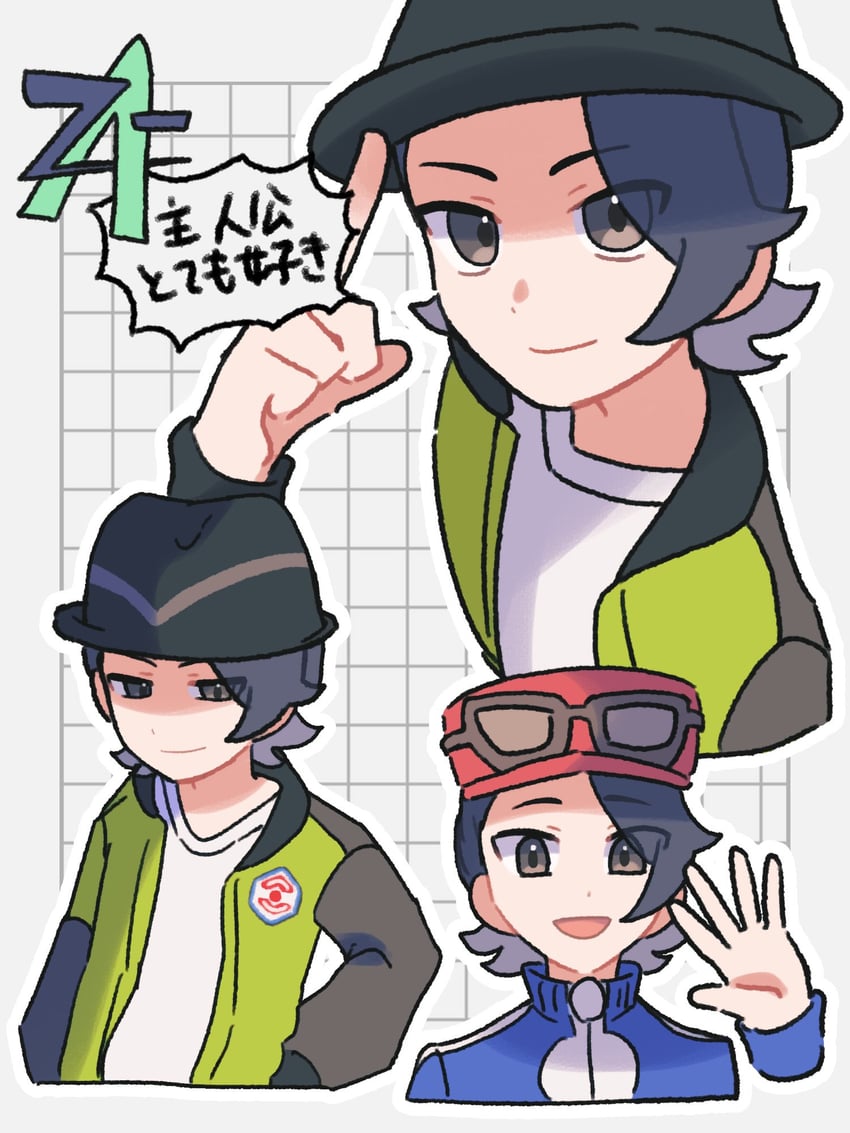 calem and paxton (pokemon and 2 more) drawn by hiiro99522
