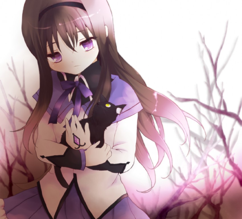 akemi homura and amy (mahou shoujo madoka magica) drawn by kokorominton