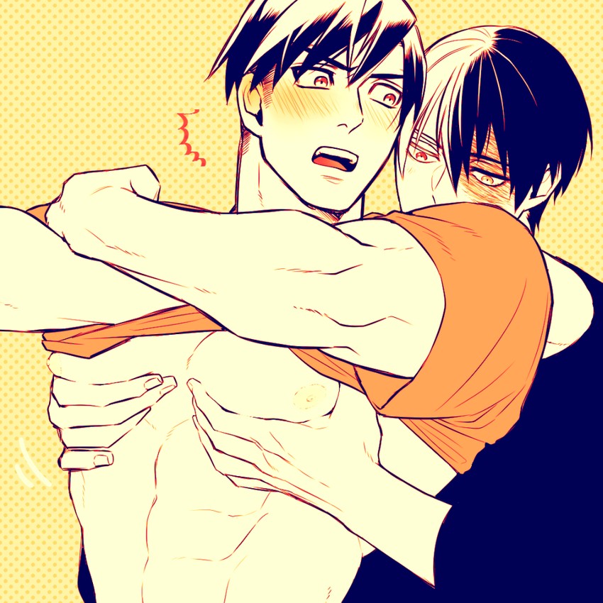 todoroki shoto and iida tenya (boku no hero academia) drawn by kobayashi_(oksk0x0)
