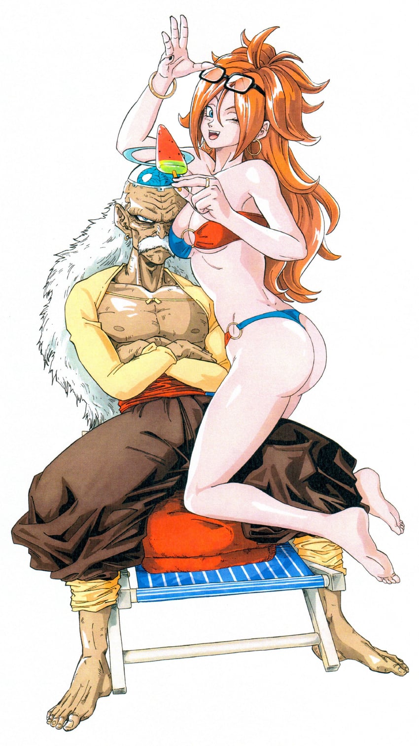 android 21 and dr. gero (dragon ball and 2 more) drawn by silverwoodwork