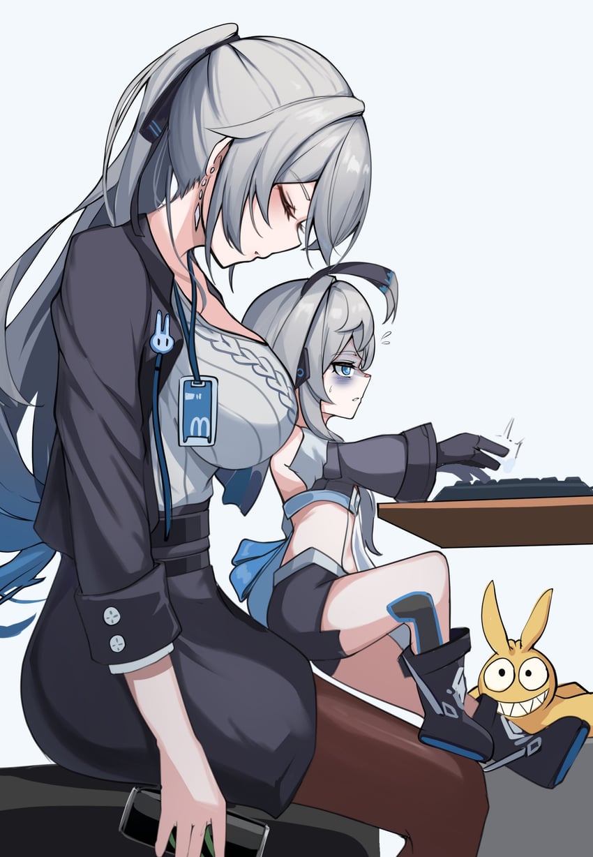 bronya zaychik, homu, and project bunny (honkai and 1 more) drawn by kamishiro_noa