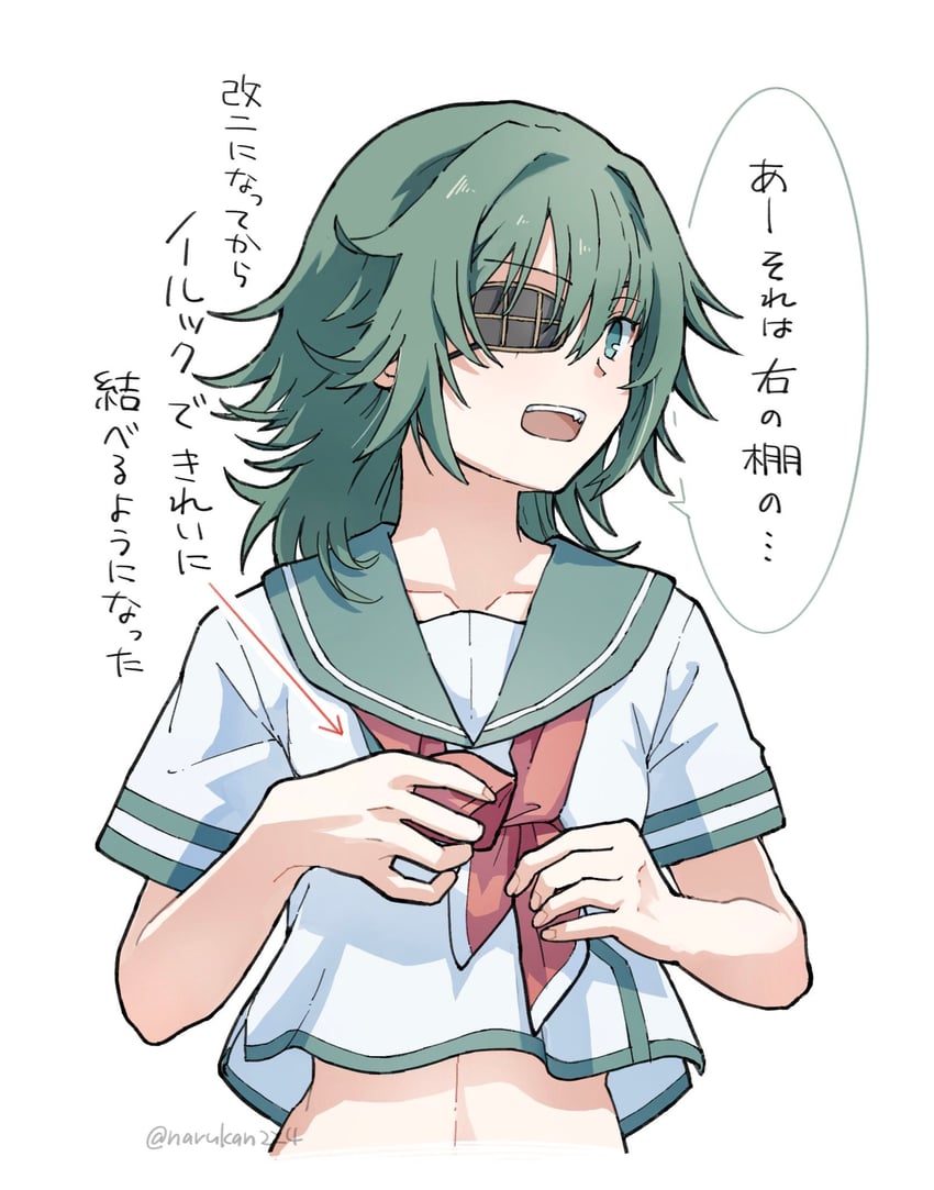 kiso and kiso kai ni (kantai collection) drawn by narukan