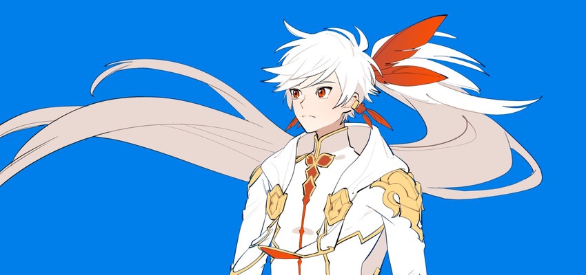 lailah and sorey (tales of and 1 more) drawn by ho-dan. and omaru_y