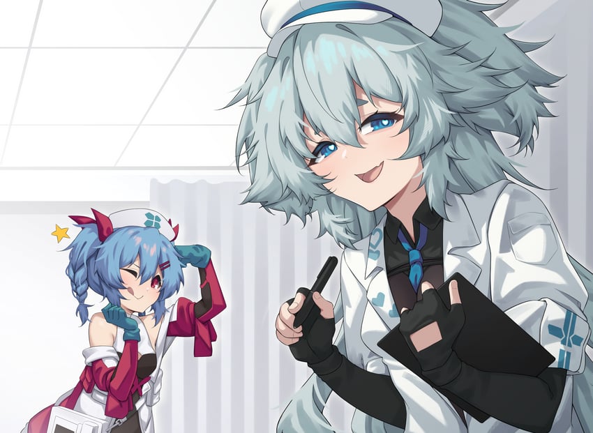 pa-15, colphne, and florence (girls' frontline and 1 more) drawn by act_(xadachit)