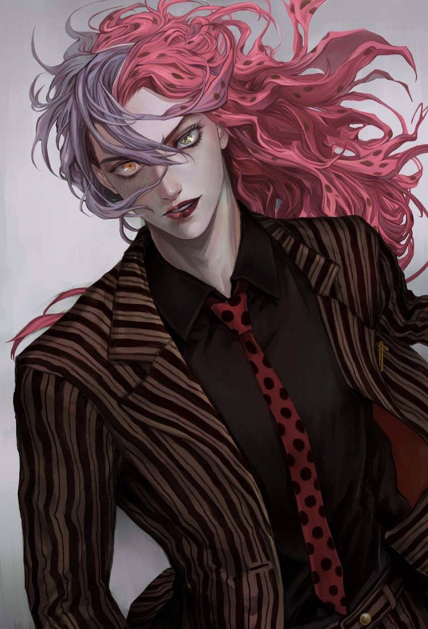 diavolo and vinegar doppio (jojo no kimyou na bouken and 1 more) drawn by snr_gio