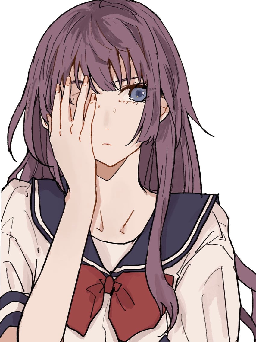 senjougahara hitagi (monogatari) drawn by valhalla0707