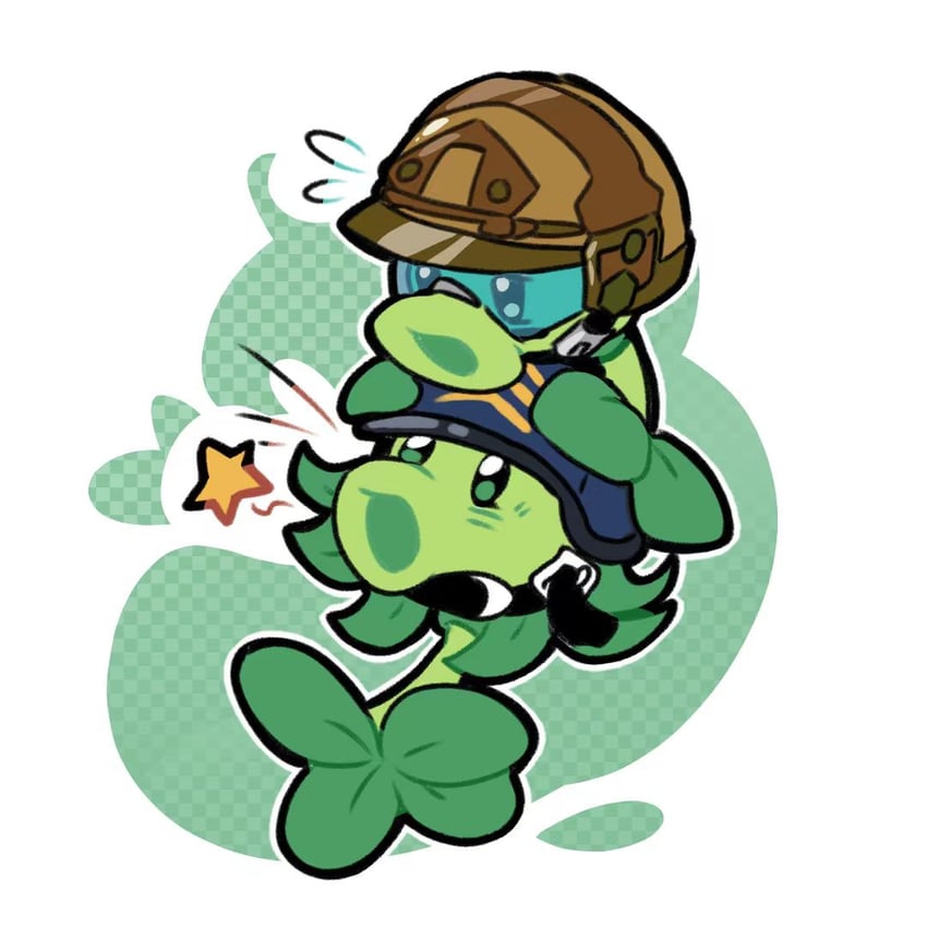gatling pea (plants vs. zombies and 1 more) drawn by shenmeshihou