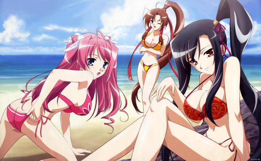 kan'u, ryuubi, and bachou (koihime musou) drawn by hiratsuka_tomoya
