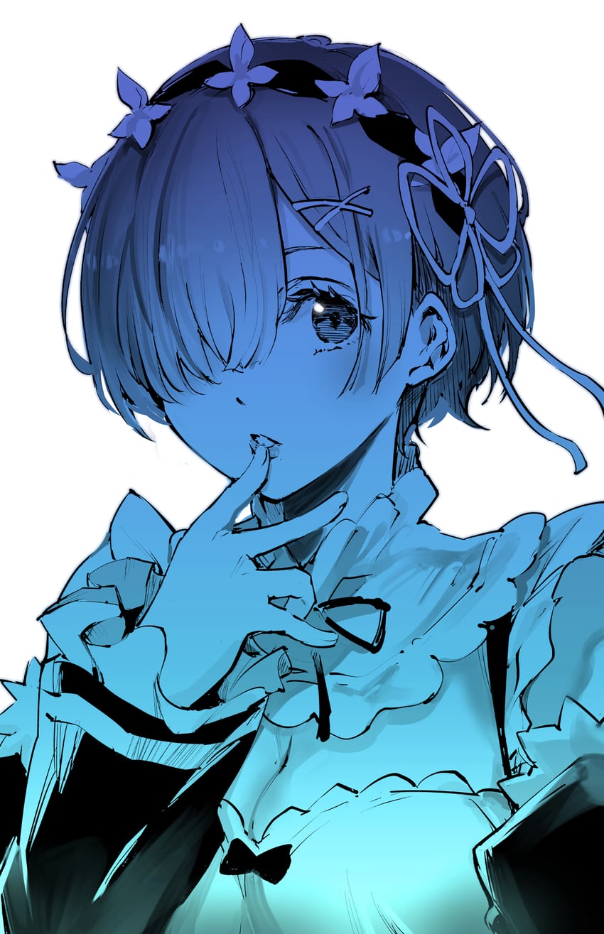 rem (re:zero kara hajimeru isekai seikatsu) drawn by sakayama_shinta