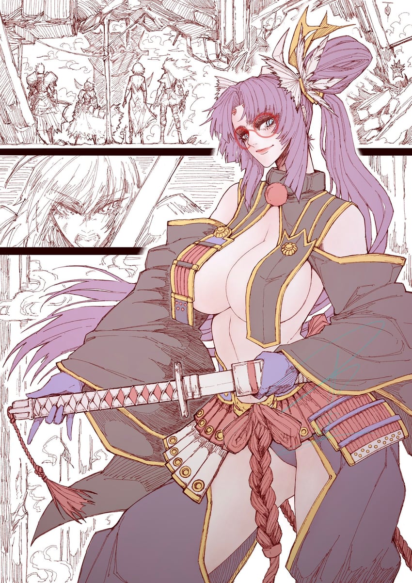 ushiwakamaru (fate and 1 more) drawn by jun_wu_mo