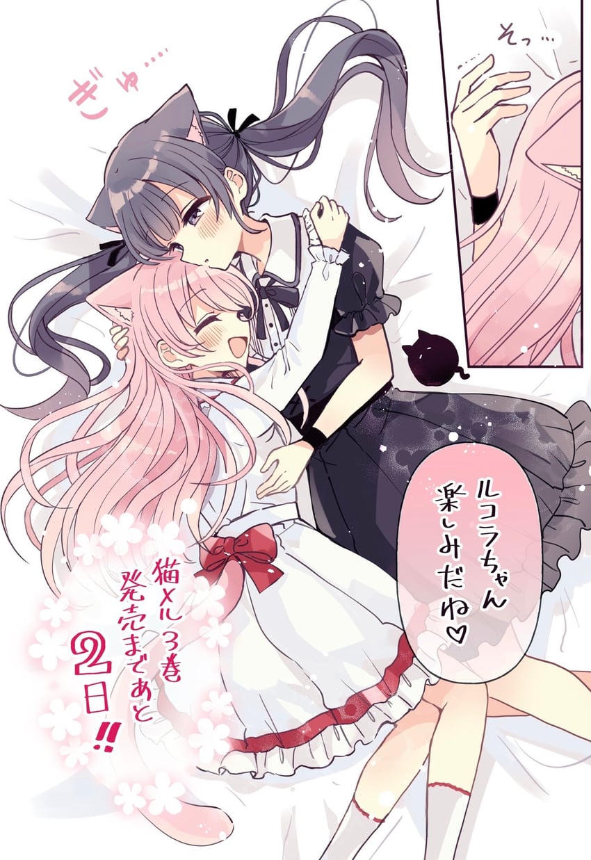 moco and rucora (fushigi na neko no machi meltier) drawn by sakura_oriko