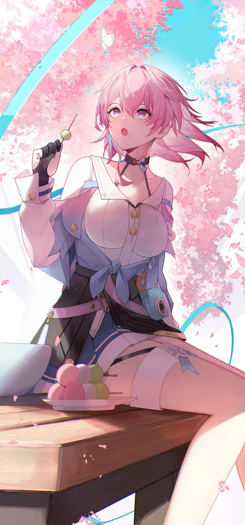 march 7th (honkai and 1 more) drawn by yuminamia