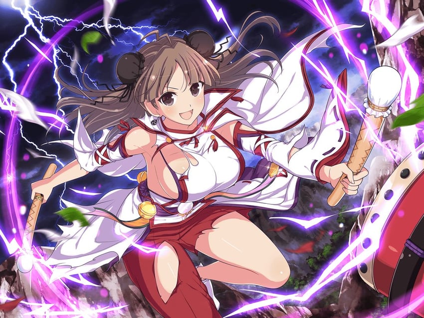 renka (senran kagura and 1 more) drawn by yaegashi_nan