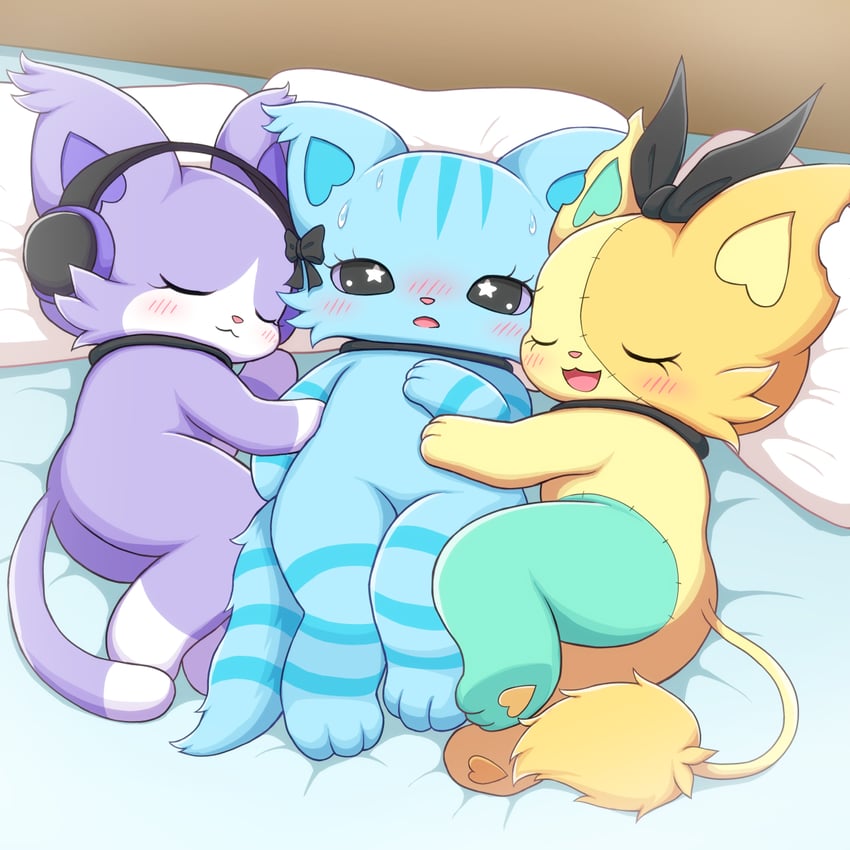 rico, chelsea, and layla (sanrio and 1 more) drawn by remoa_(kuremoa3912)
