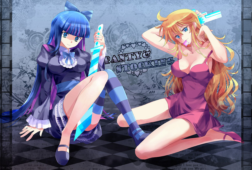 stocking and panty (panty & stocking with garterbelt) drawn by pico_(picollector79)