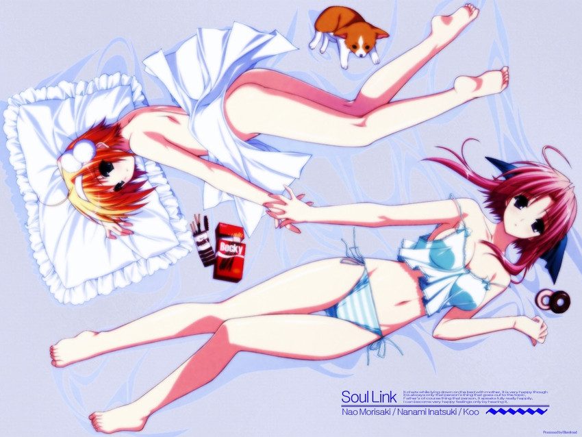 morisaki nao, inatsuki nanami, and koo (soul link) drawn by suzuhira_hiro